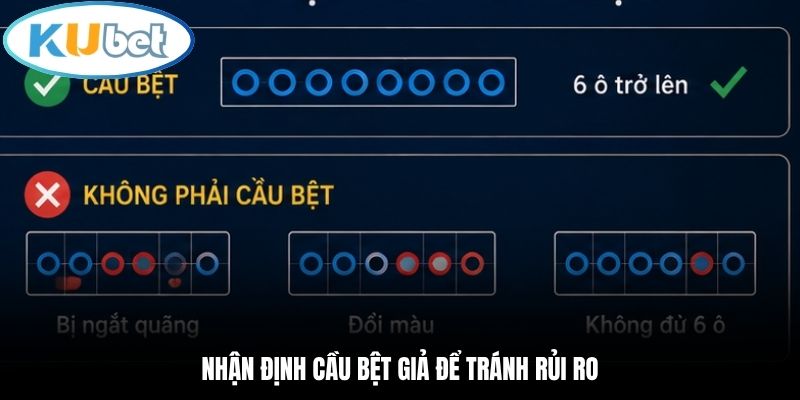 Nhận định cầu bệt giả để tránh rủi ro