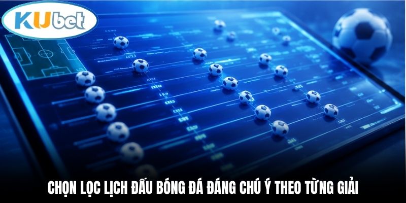Chọn lọc lịch đấu bóng đá đáng chú ý theo từng giải