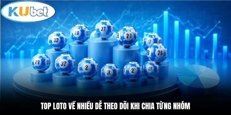 Top loto về nhiều dễ theo dõi khi chia từng nhóm